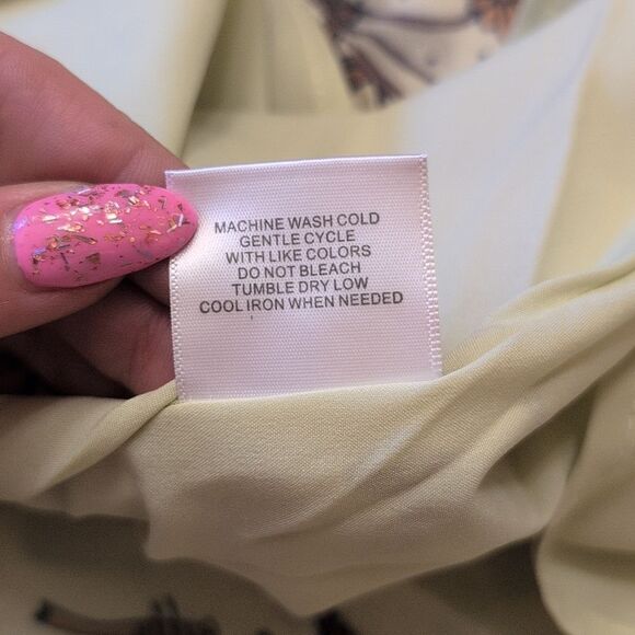 NWT ModCloth Your Flowing Places Maxi Dress Yellow Dragonfly print size 4 - Picture 7 of 12